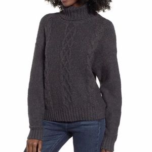 NEW BP. Cozy Cable Knit Turtleneck Sweater